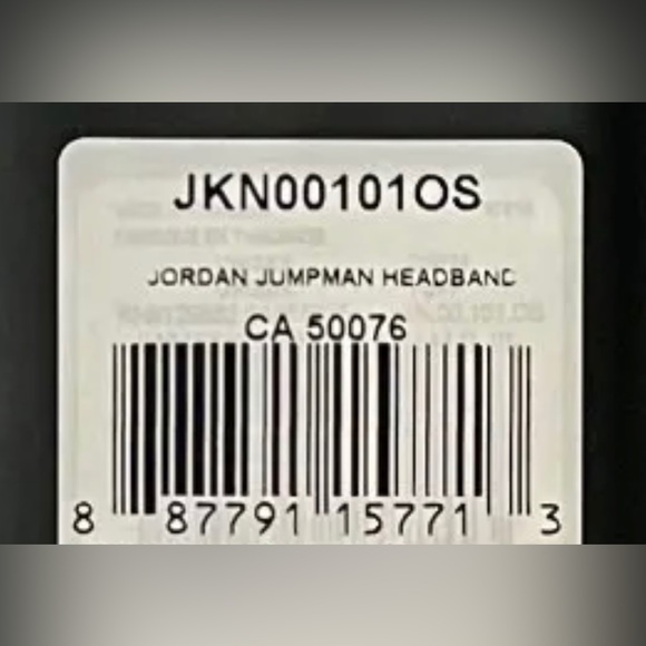 Nike Women's Jordan Jumpman Headband - White & Black - Brand New - Picture 2 of 2